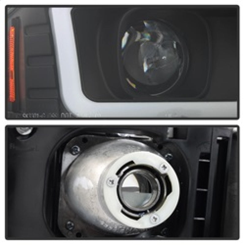 Phares de projecteur Spyder GMC Sierra 1500/2500/3500 99-06 V2 - DRL - Noir PRO-YD-CDE00V2-LB-BK