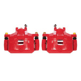 Étriers avant rouges Power Stop 08-17 Mitsubishi Lancer avec supports - Paire