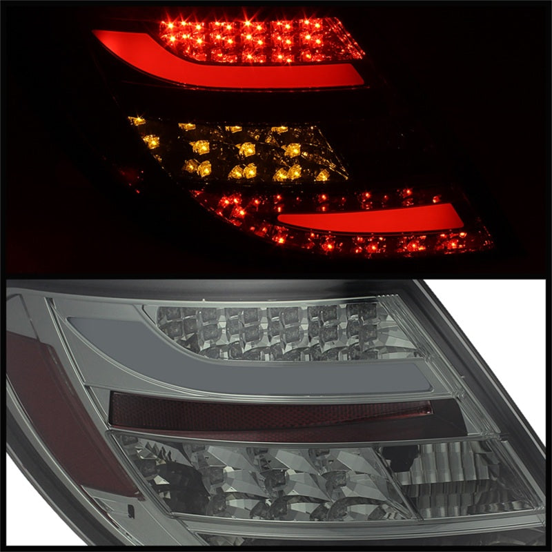 Spyder Mercedes Benz W204 C-Class 08-11 LED Tail Lights Incandescent - Smke ALT-YD-MBZC08-LED-SM