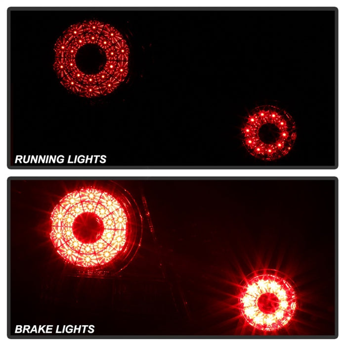 Feux arrière à LED Spyder 01-03 Lexus IS300 avec éclairage intérieur du coffre - Fumé (ALT-YD-LIS300-LED-SET-SM)