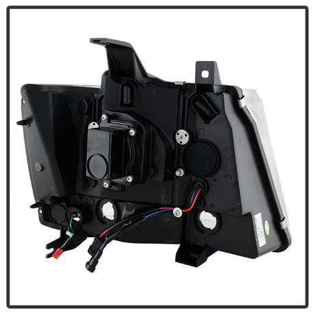 Phares de projecteur V2 pour Chevy Suburban/1500/2500/Tahoe Spyder 07-14 Chrome PRO-YD-CSUB07V2-DRL-C
