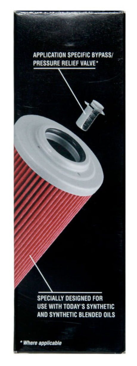 Filtre à huile K&amp;N 1,625 po de diamètre extérieur x 5,05 po de hauteur