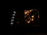 Phare avant en cristal ANZO 2003-2017 Chevy Express noir