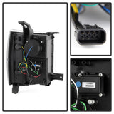 Phares de projecteur Spyder Chevy Silverado 1500 14-16 Barre lumineuse DRL Blk PRO-YD-CS14-LBDRL-BK