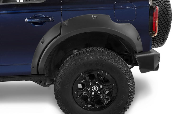 Élargisseurs de toit style poche Bushwacker 2021+ Ford Bronco 4 portes 4 pièces - Noir