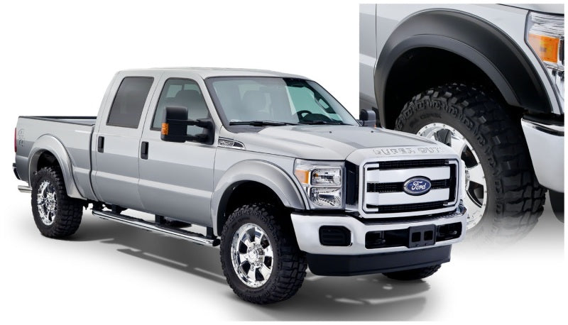 Bushwacker 11-16 Ford F-350 Super Duty Styleside Extend-A-Fender Style Flares 4 pièces - Noir