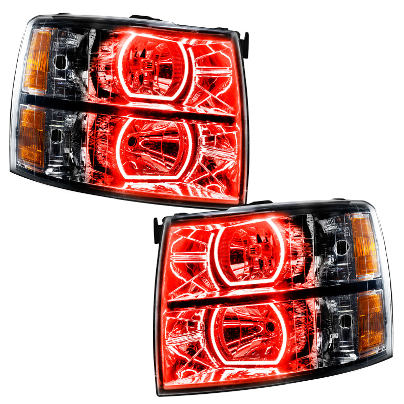 Oracle 07-13 Chevrolet Silverado SMD HL - Black - Square - ColorSHIFT w/ BC1 Controller