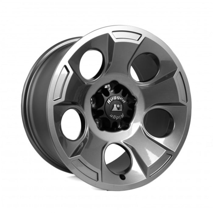 Roue Rugged Ridge Drakon 17X9 Gun Metal 07-20 Jeep Wrangler JK/JL