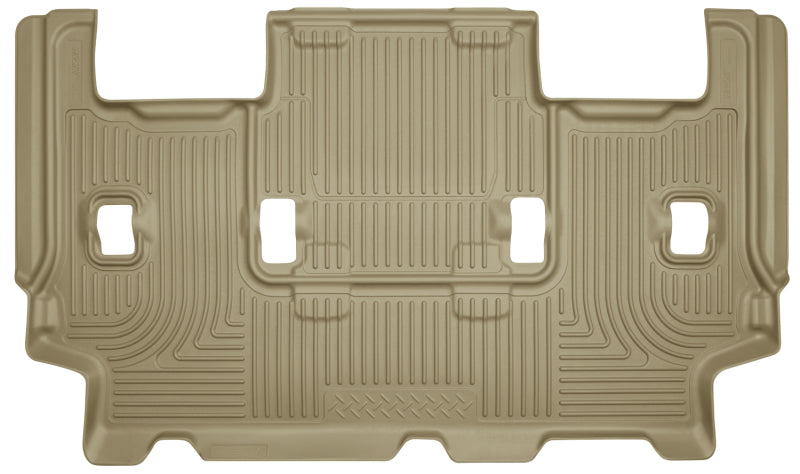 Revêtement de sol Husky Liners 07-10 Ford Expedition/Lincoln Navigator WeatherBeater 3e rangée beige