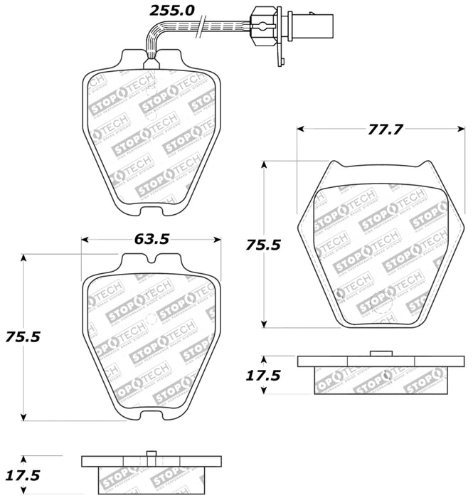 Plaquettes de frein StopTech Performance