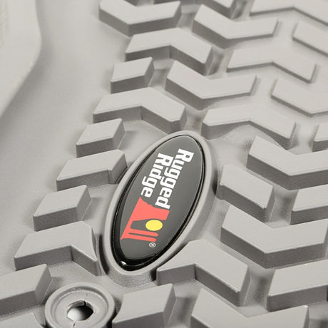 Revêtement de plancher avant Rugged Ridge gris pour Ford F-150 / Raptor / Extended / Super Crew Cab 2015-2020