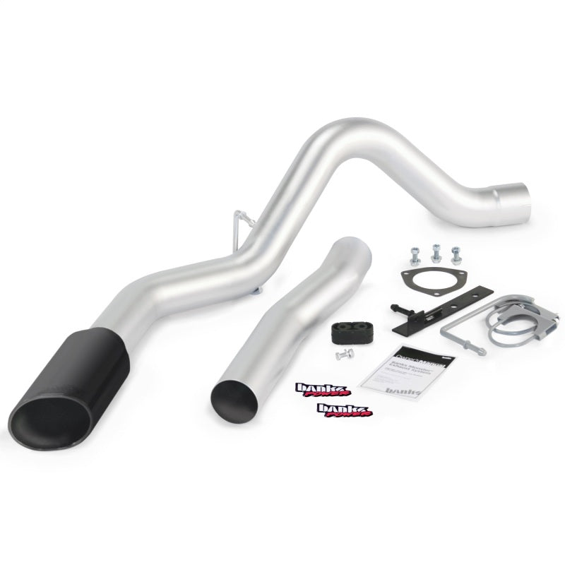Système d'échappement Monster Banks Power 15 Chevy 6,6 L LML ECLB/CCSB/CCLB - Échappement simple SS avec embout noir