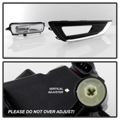 Feux antibrouillard Spyder OEM avec interrupteur pour Ford Focus 2015-2016 - Transparent FL-FF2015-C