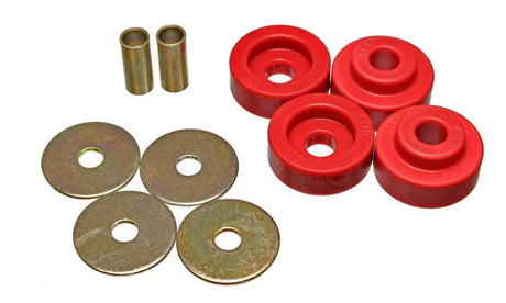 Ensemble de bagues de montage de traverse de barre de torsion rouge pour Chrysler B-Body 73-79 Energy Suspension