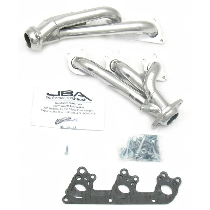 JBA 97-11 Ford Ranger 4.0L OHC avec collecteur d'échappement Cat4Ward primaire Silver Ctd de 1-1/2 po côté conducteur EGR