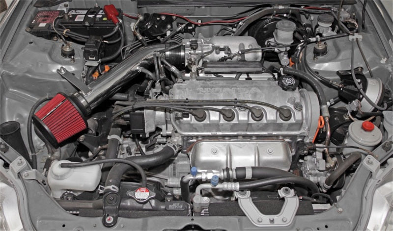 Kit d'admission d'air Spectre 92-00 Honda Civic L4-1.6LF/I - Poli avec filtre rouge
