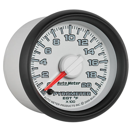 Autometer Factory Match 52,4 mm Moteur pas à pas numérique avancé 0-2000 degrés F Pyromètre