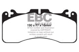 Plaquettes de frein avant EBC 09+ Lexus LS460 4.6 Sport Yellowstuff