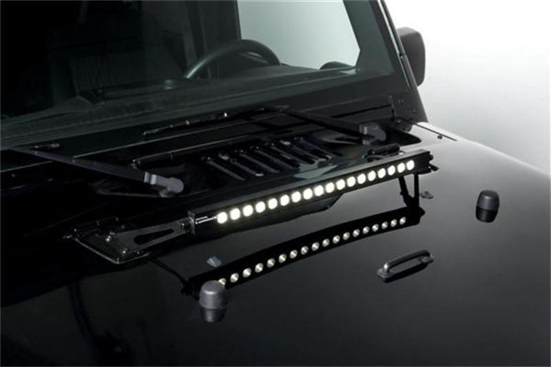Putco 07-18 Jeep Wrangler JK - Support de capot pour barre lumineuse de 20 pouces