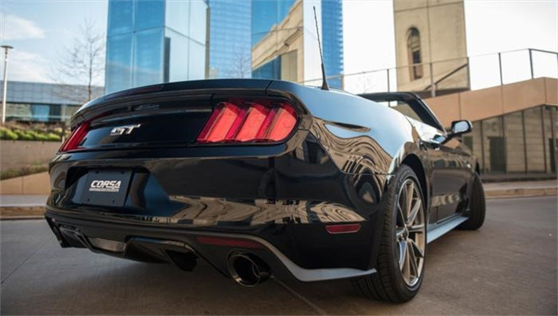 Ford Mustang GT Cabriolet Corsa 15-16 5.0L V8 Noir Sport Cat-Back Double Sortie Arrière