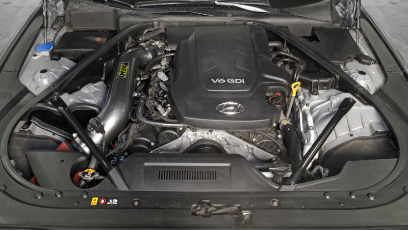 Prise d'air froid argentée AEM 2015 Hyundai Genesis 3.8L-V6 F/I