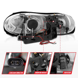Phares de projecteur ANZO 1998-2002 Chevrolet Camaro avec halo noir