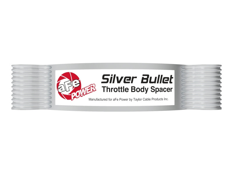 L'entretoise de corps de papillon en aluminium aFe 2020 Vette C8 Silver Bullet fonctionne uniquement avec l'admission d'usine - Argent