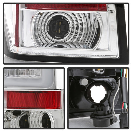 Feux arrière à LED Spyder Jeep Grand Cherokee 05-06 Version 2 - Chrome