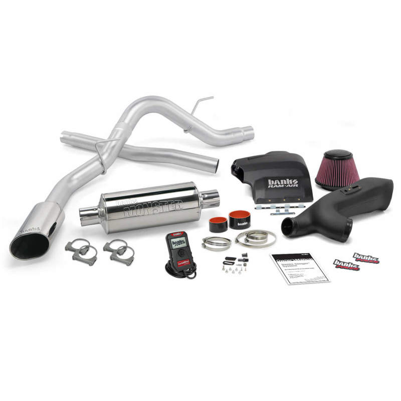 Système d'échappement simple SS avec embout chromé pour Ford F-150 3,5 L EcoBoost Stinger 11-14 de Banks Power