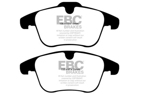 EBC 11-15 Land Rover Range Rover Evoque 2.0 Turbo Greenstuff Front Brake Pads