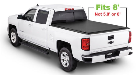 Couvre-caisse à rouleau bas Fleetside de 8 pieds pour Chevy Silverado 3500 de Tonno Pro 15-19