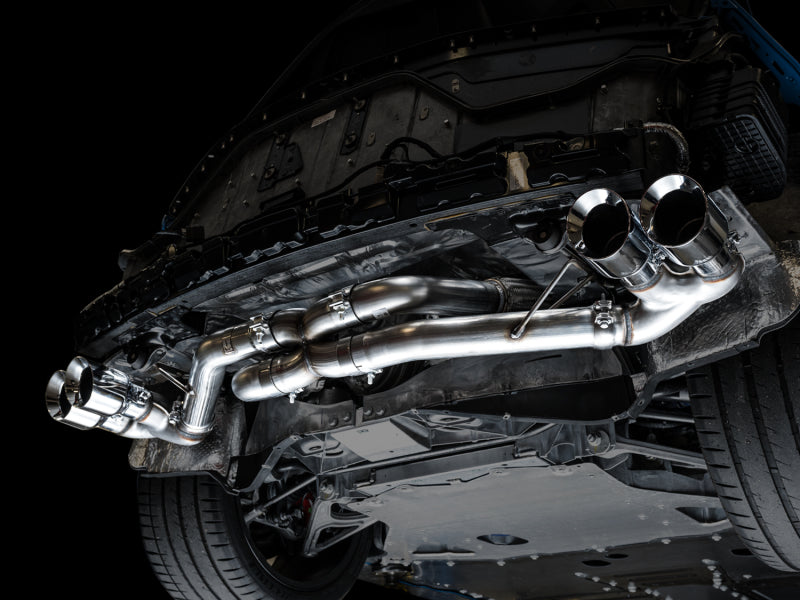 Échappement AWE Tuning 2020 Chevrolet Corvette (C8) Track Edition - Embouts chromés argentés quadruples