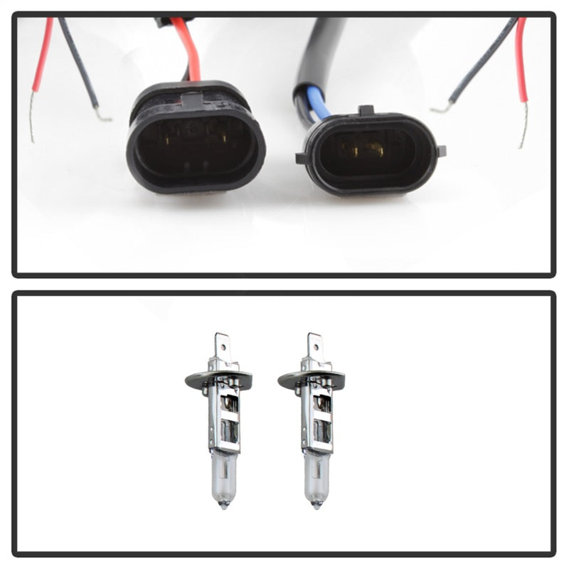 Phares de projecteur Spyder Toyota Tundra 07-13 LED Halo LED Smke PRO-YD-TTU07-HL-SM