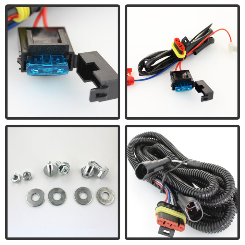 Feux de jour à LED Spyder Toyota Tundra 07-13 sans interrupteur non peints FL-DRL-TTU07-PB