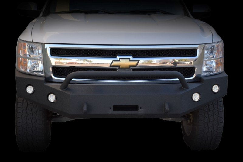 Pare-chocs avant DV8 Offroad 07-13 Chevrolet Silverado 1500 - Revêtement en poudre noir