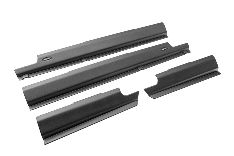 Rugged Ridge 18-22 Jeep Wrangler (JL) Rocker Pnl/Sill Plate Cvr 4dr. Rocker Guard 4pc. - Tex. Blk