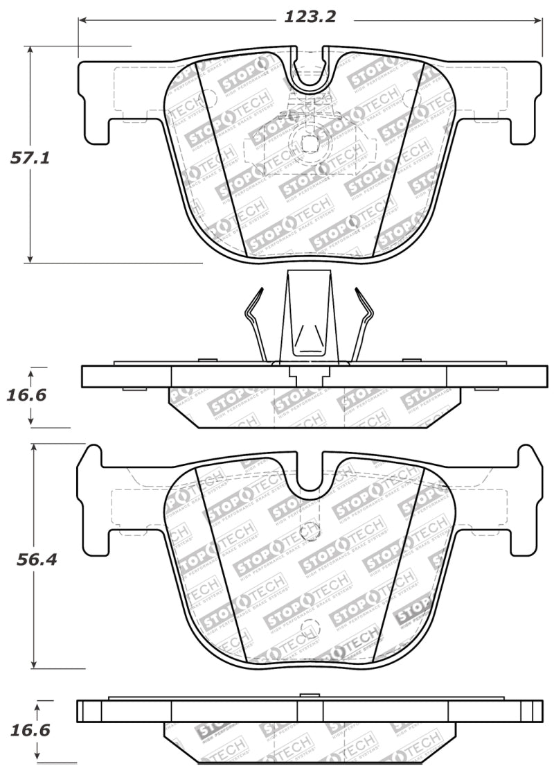 Plaquettes de frein StopTech Performance