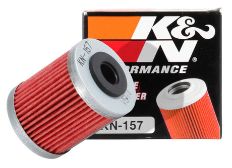 Filtre à huile K&amp;N 1,625 po de diamètre extérieur x 2,063 po de hauteur pour KTM 250/400/450/520/525/540/625/660/690 99-07 (2e filtre)
