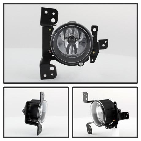 Feux antibrouillard OEM Spyder Mitsubishi Mirage 2014+ avec interrupteur transparent FL-MM2014-C
