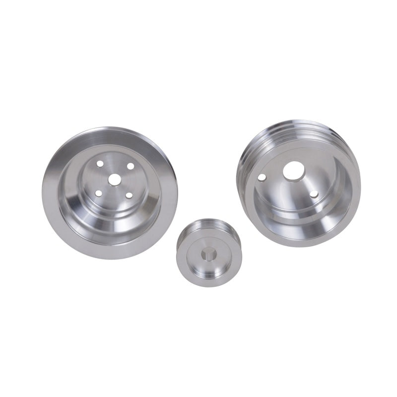 Kit de poulie de transmission inférieure BBK 85-97 GM Truck 305 350 - Aluminium CNC léger (3 pièces)
