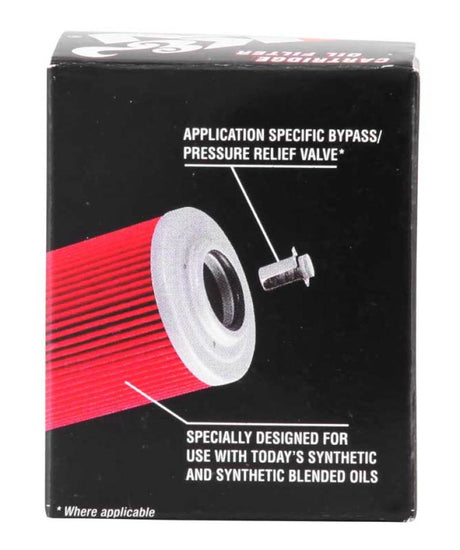 Filtre à huile K&amp;N Yamaha / Fantic Caballero / Husqvarna 1,5 pouces OD x 1,813 pouces H