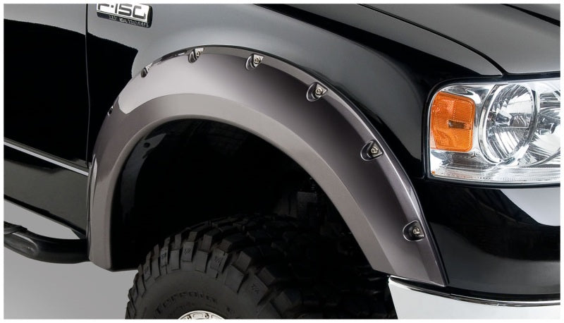 Élargisseurs de benne Bushwacker 04-08 Ford F-150 Styleside Pocket Style 4 pièces 66,0/78,0/96,0 po - Noir