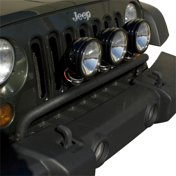 Barre lumineuse montée sur pare-chocs texturée noire pour Jeep Wrangler JK 07-18 Rugged Ridge