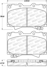 StopTech Sport Brake Pads w/Shims and Hardware - Rear