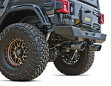 Échappement double Cat-Back de la série Patriot Skull de Gibson 12-17 pour Jeep Wrangler Sport 3,6 L 2,5 po - Céramique noire