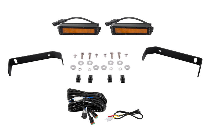 Kit de barre lumineuse LED Diode Dynamics 19-21 Ford Ranger SS6 - Ambre large