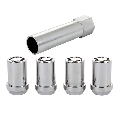 Jeu d'écrous de blocage de roue McGard - 4 pk. (Tuner / siège conique) M12X1,25 / 13/16 Hex / 1,24 po de longueur - Chrome