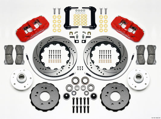 Wilwood AERO6 Front Truck Kit 14.25in Drill Red 97-03 Ford F150