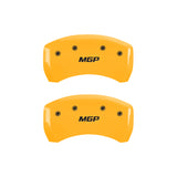MGP 4 Caliper Covers Engraved Front & Rear Bowtie Black finish silver ch