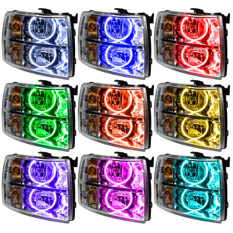 Oracle 07-13 Chevrolet Silverado SMD HL - Style rond - ColorSHIFT sans contrôleur VOIR LA GARANTIE